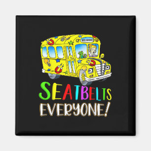 Everyone Fun Magic School Bus Driver Job Pride Magnet