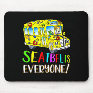 Everyone Fun Magic School Bus Driver Job Pride  Mouse Pad