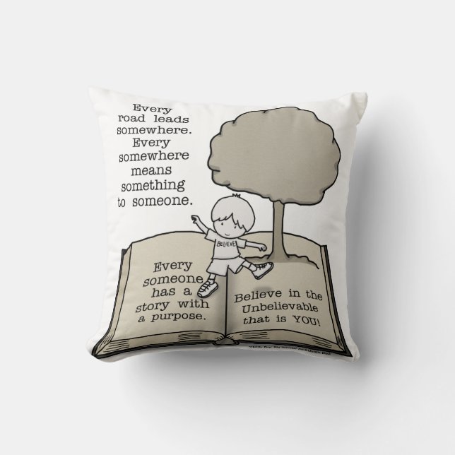 Everyone Has a Story Cushion (Front)