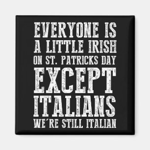 Everyone Is A Little Irish St. Patricks Day Except Magnet