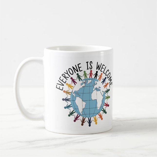 Everyone is welcome  coffee mug (Left)