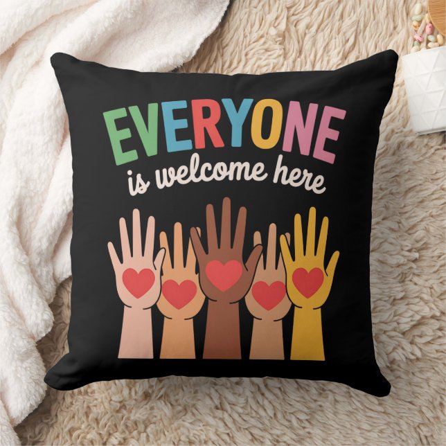 Everyone Is Welcome Here Cushion (Blanket)