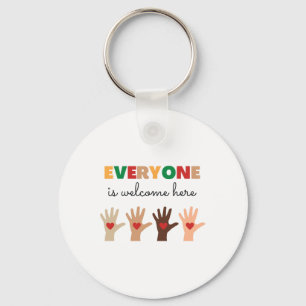 Everyone Is Welcome Here Idaho Teacher 11 Key Ring