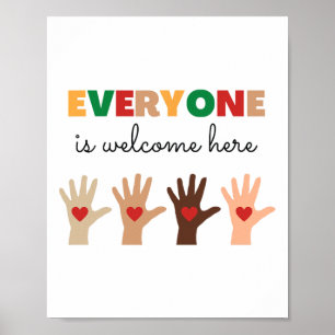 Everyone Is Welcome Here Idaho Teacher 11 Poster