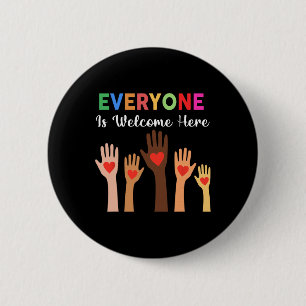 Everyone Is Welcome Here Idaho Teacher _1  6 Cm Round Badge