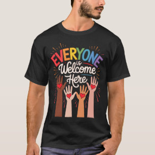 Everyone Is Welcome Here Idaho Teacher 29 T-Shirt