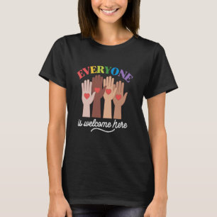 Everyone Is Welcome Here Idaho Teacher  2 T-Shirt