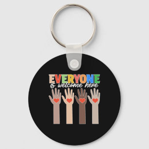 Everyone Is Welcome Here Idaho Teacher 31 Key Ring