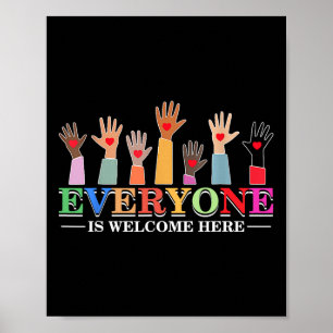 Everyone Is Welcome Here Idaho Teacher 36 Poster