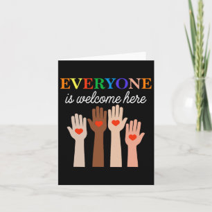 Everyone Is Welcome Here Idaho Teacher 50 Card