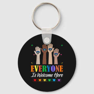 Everyone Is Welcome Here Idaho Teacher 51 Key Ring