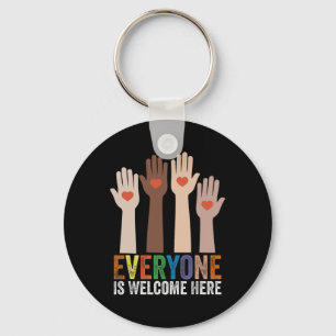 Everyone Is Welcome Here Idaho Teacher 54 Key Ring