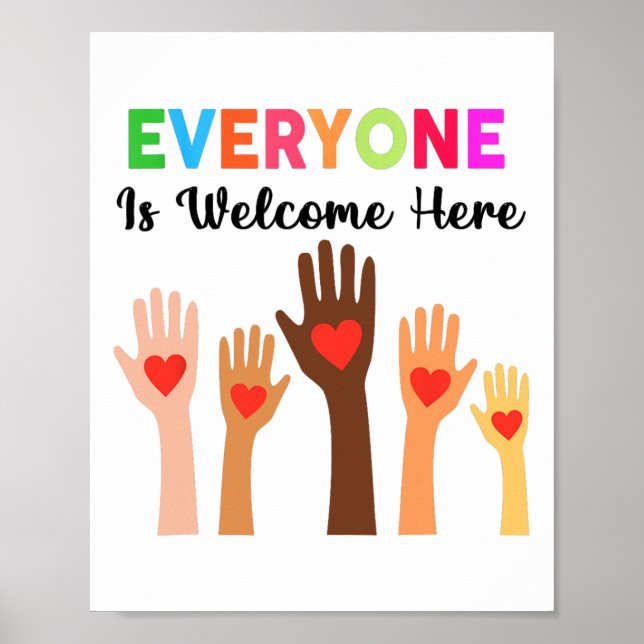 Everyone Is Welcome Here Idaho Teacher 60  Poster (Front)