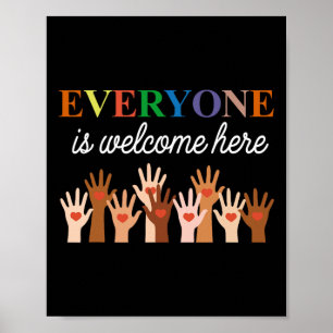 Everyone Is Welcome Here Idaho Teacher 64 Poster