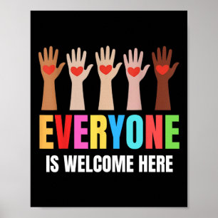 Everyone Is Welcome Here Idaho Teacher 71 Poster