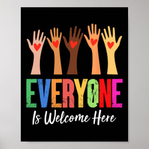 Everyone Is Welcome Here Idaho Teacher 76 Poster