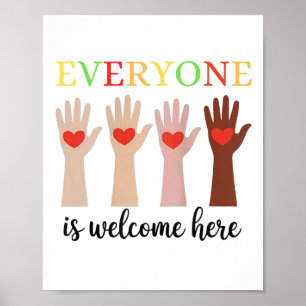 Everyone Is Welcome Here Idaho Teacher 78 Poster