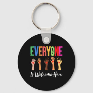 Everyone Is Welcome Here Idaho Teacher 80  Key Ring
