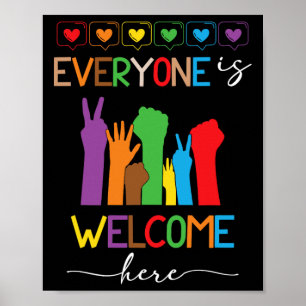 Everyone Is Welcome Here Idaho Teacher 85 Poster