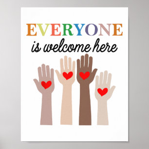 Everyone Is Welcome Here Idaho Teacher 88 Poster