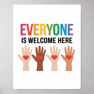 Everyone Is Welcome Here Idaho Teacher 89 Poster