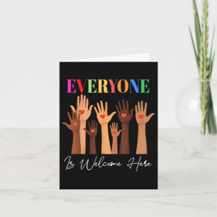 Everyone Is Welcome Here Idaho Teacher Card