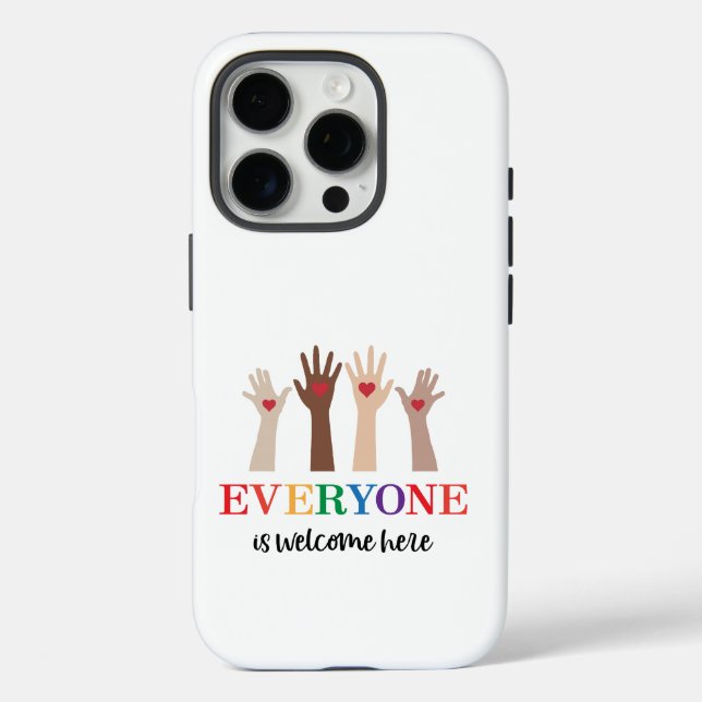 Everyone Is Welcome Here Idaho Teacher Case-Mate iPhone Case (Back)