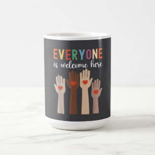 Everyone Is Welcome Here Idaho Teacher Coffee Mug