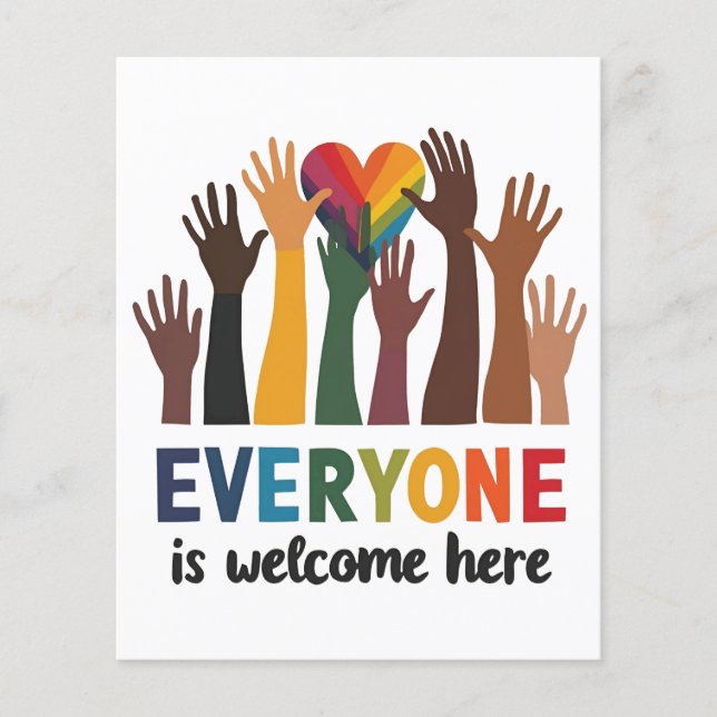 Everyone Is Welcome Here Idaho Teacher Flyer (Front)