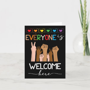 Everyone Is Welcome Here Idaho Teacher For Men Wom Card