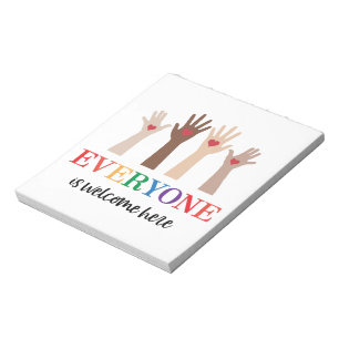 Everyone Is Welcome Here Idaho Teacher Notepad