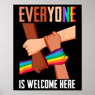Everyone Is Welcome Here Idaho Teacher Student 2 Poster