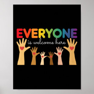 Everyone Is Welcome Here Idaho Teacher Support 1 Poster