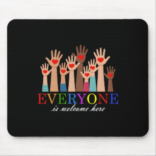Everyone Is Welcome Here Idaho Teacher Support Lgb Mouse Pad