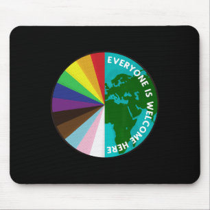 Everyone Is Welcome Here Lgbtq Ally Human Rights E Mouse Pad