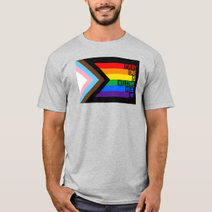 Everyone is Welcome Here (Progress Pride) Flag T-Shirt