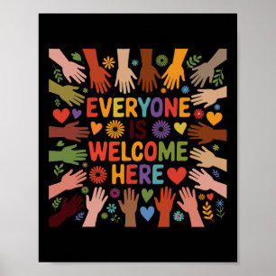 Everyone Is Welcome Here Students Support Idaho Te Poster