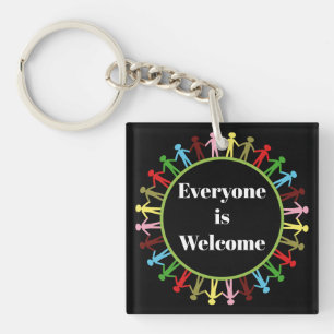 Everyone is Welcome Keychain