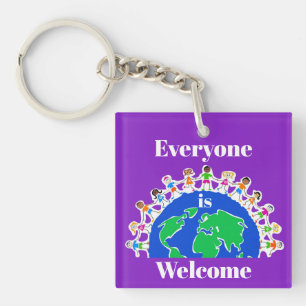Everyone is Welcome Keychain
