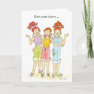 Everyone Knows Best Friends Card