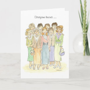 Everyone Knows Birthday Card. Card