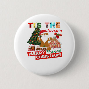 Everyone Loves A At Christmas Christmas Santas Com 6 Cm Round Badge