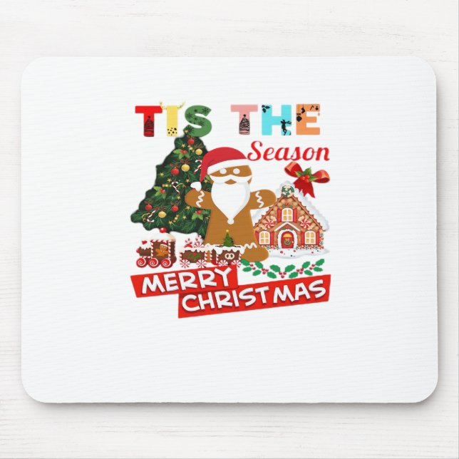 Everyone Loves A At Christmas Christmas Santas Com Mouse Pad (Front)