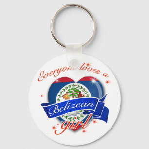 Everyone loves a Belizean girl Key Ring