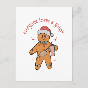 Everyone Loves A Ginger - Funny Christmas Enclosure Card