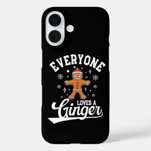 Everyone Loves A Ginger, Gingerbread Santa Xmas iPhone 16 Case