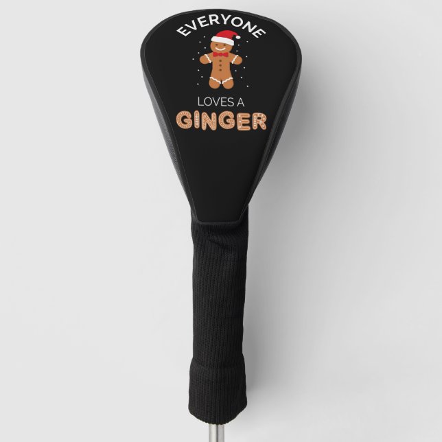 Everyone Loves A Ginger I Golf Head Cover (Front)
