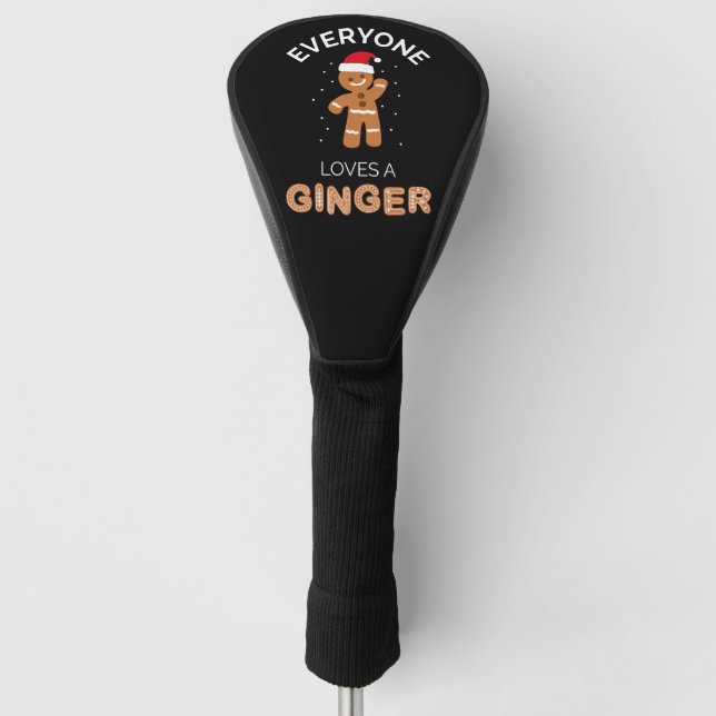 Everyone Loves A Ginger II Golf Head Cover (Front)