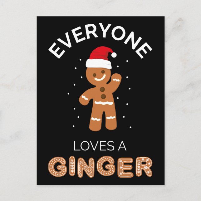 Everyone Loves A Ginger II Postcard (Front)