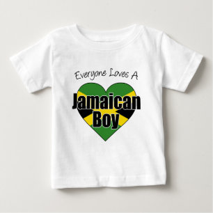 Everyone Loves A Jamaican Boy Baby T-Shirt